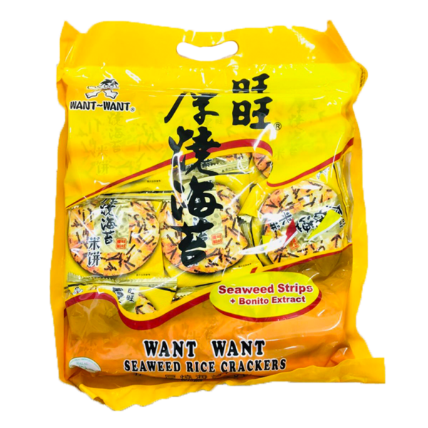 WANT WANT RICE CRK SEAWEED308G